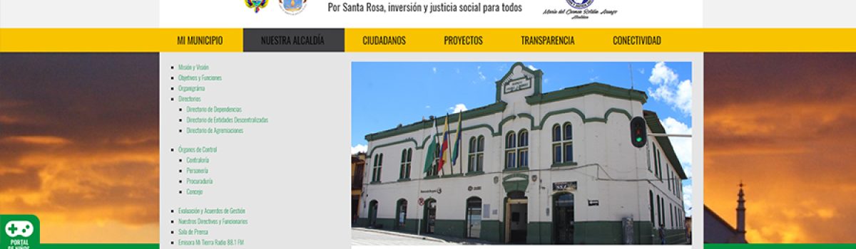 Municipio de Santa Rosa de Osos, realizó el lanzamiento de su nuevo portal web