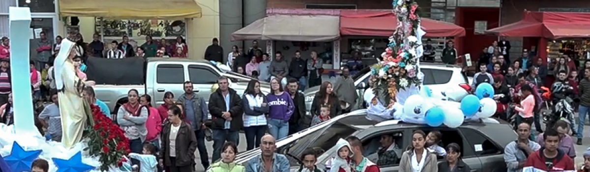 Conductores y comunidad Santarrosana le rindieron homenaje a la Virgen del Carmen